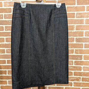 Melanie Lyne Black Denim Skirt (like new)